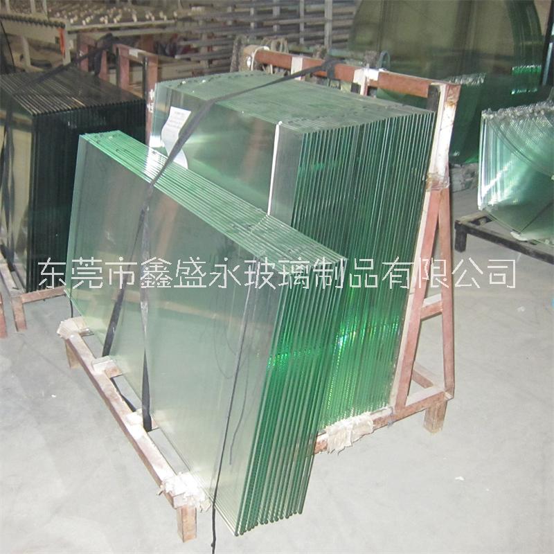 实体厂家按图纸尺寸加工透明钢化玻璃可开缺开通孔异形CNC精磨边 普白钢化玻璃图片