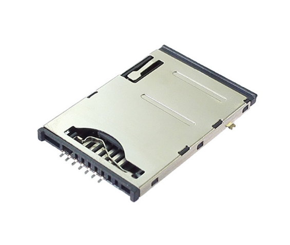 MINI 自弹式SIM卡座 SIM卡座8PIN 带常开侦测电子连接器批发