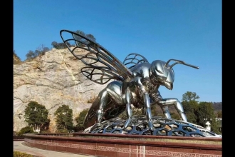 不锈钢蜻蜓雕塑