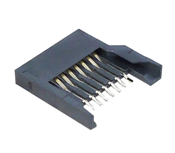 TF卡座 全塑简易型MICRO SD卡座 8针卡座连接器 电子元器件批发