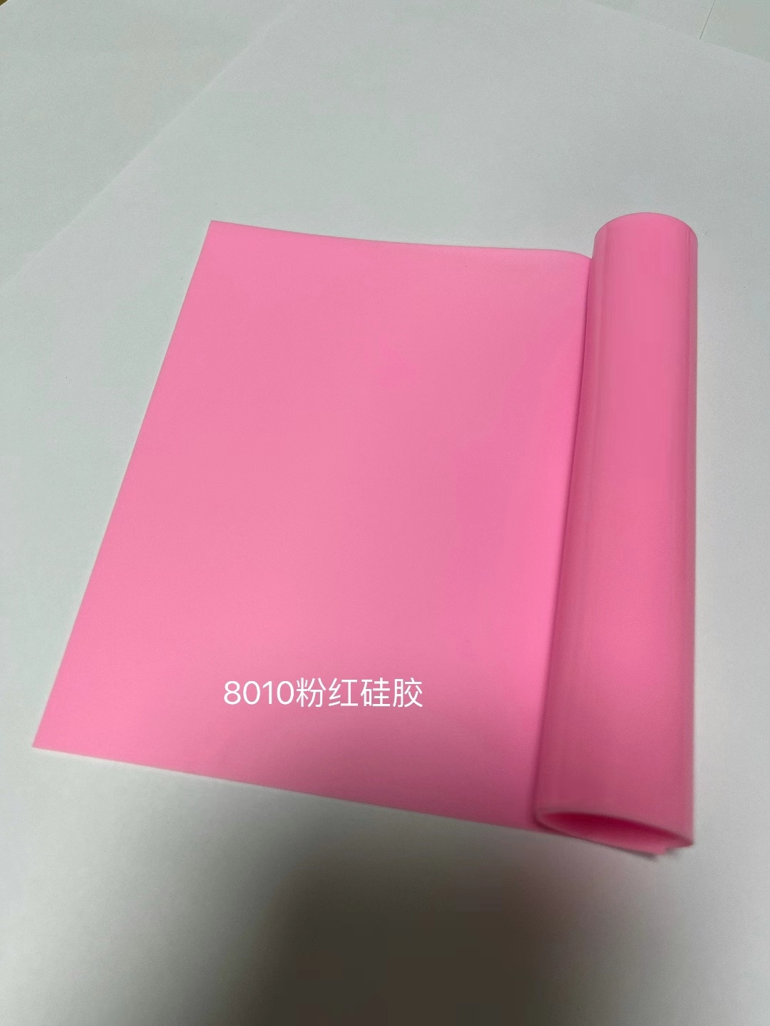 深圳粉色硅胶垫，坪地环保硅胶垫，定制模切粉色硅胶垫图片