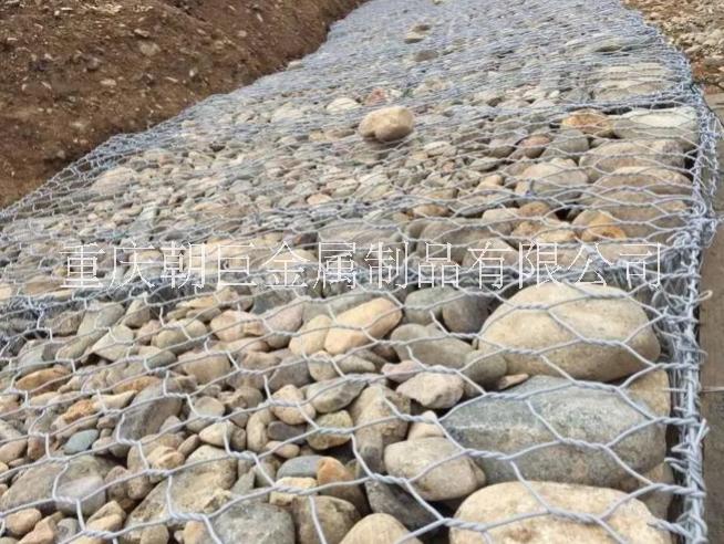 重庆河道堤坡石笼网 重庆覆塑石笼网箱 重庆格宾石笼网