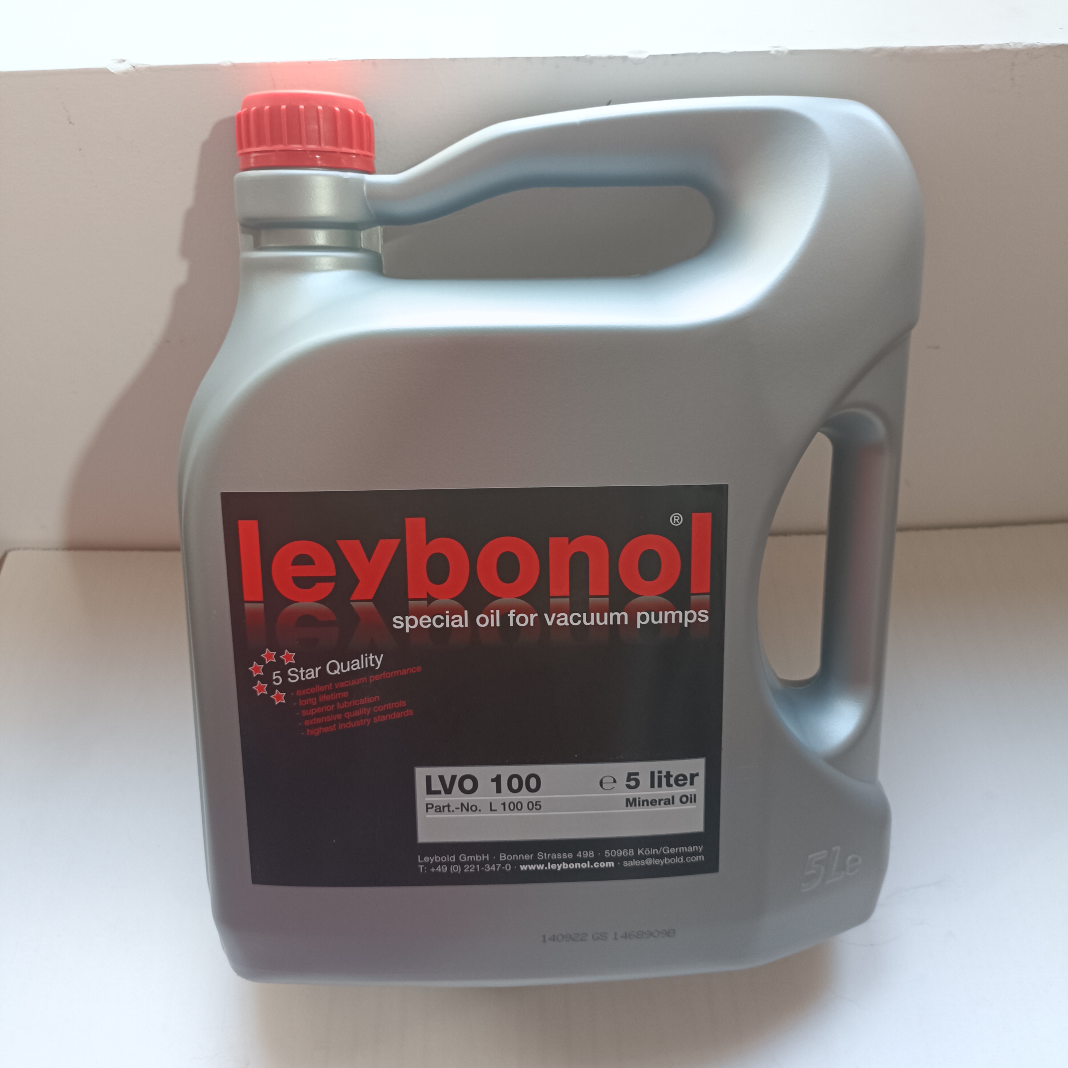 Leybold莱宝真空泵油LVO100 5L密封性强真空度达标润滑性强