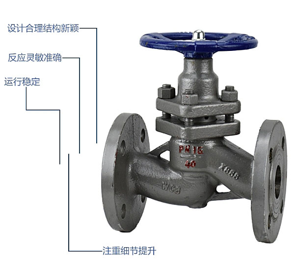 昆山良工阀门供应 U41SM-16C铸钢法兰柱塞阀