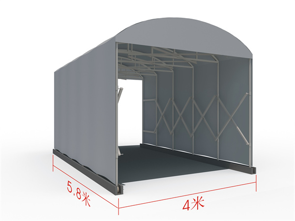 深圳公明大型帆布推拉雨棚  临时仓库定制厂家