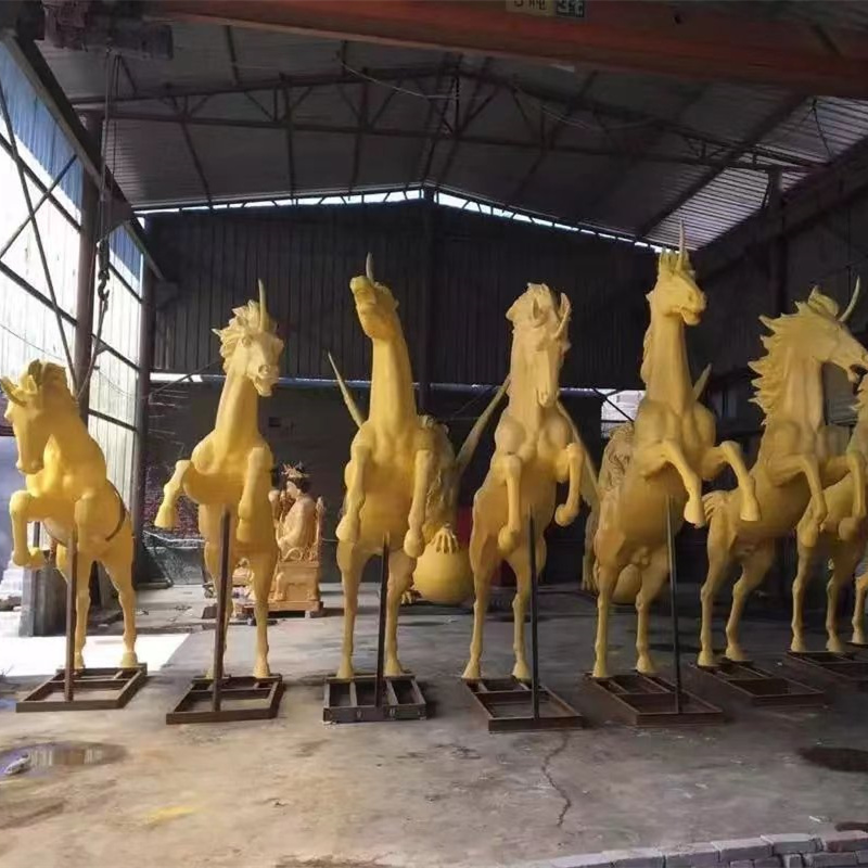 动物雕塑 铜塑马定制 铜塑马价格