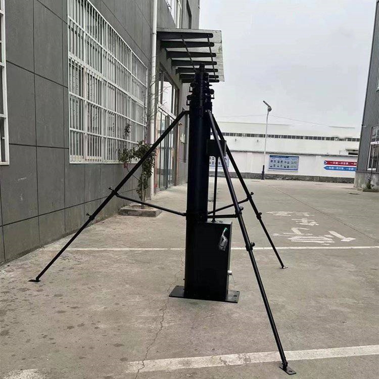 8米野外升降杆避雷针 移动升降平台 高承重通讯照明伸缩杆