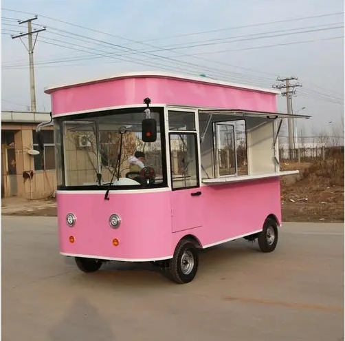 山东电动餐饮车定制 电动餐饮车出售图片