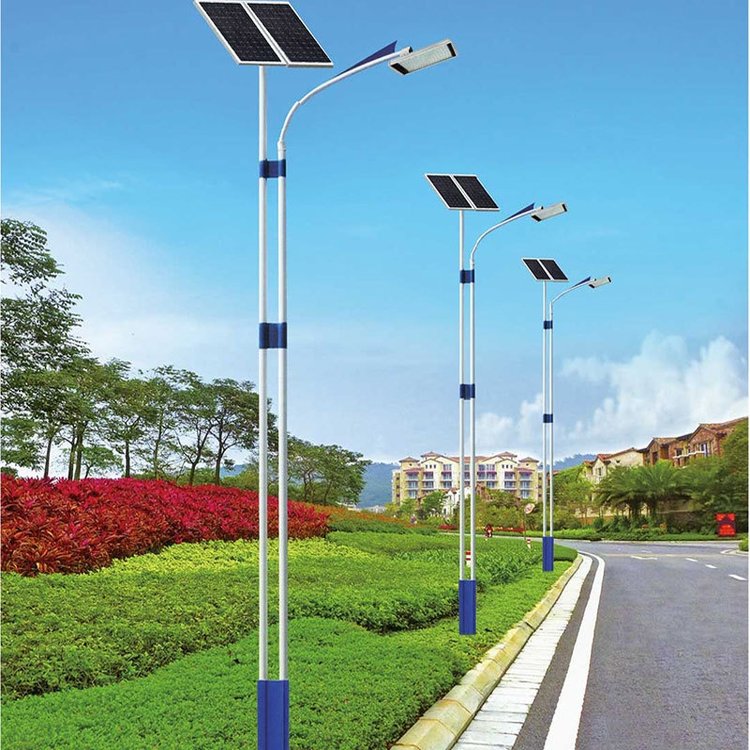 新农村户外照明 6米7米大功率超亮8米道路工程款灯杆 LED太阳能路灯