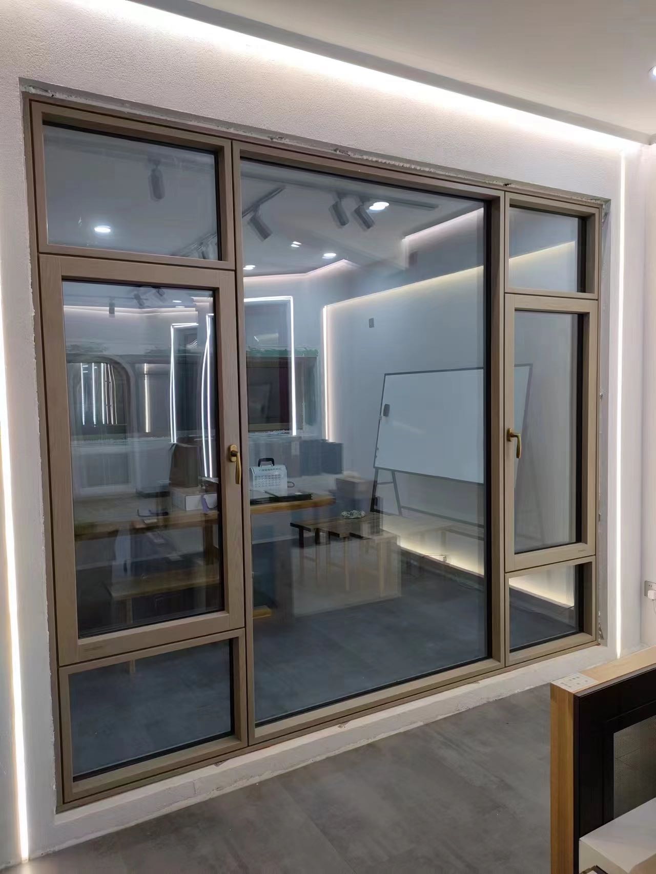 防蚊门窗 铝包木金刚网一体窗 125plus极简系列 可以定制 125plus铝包木窗