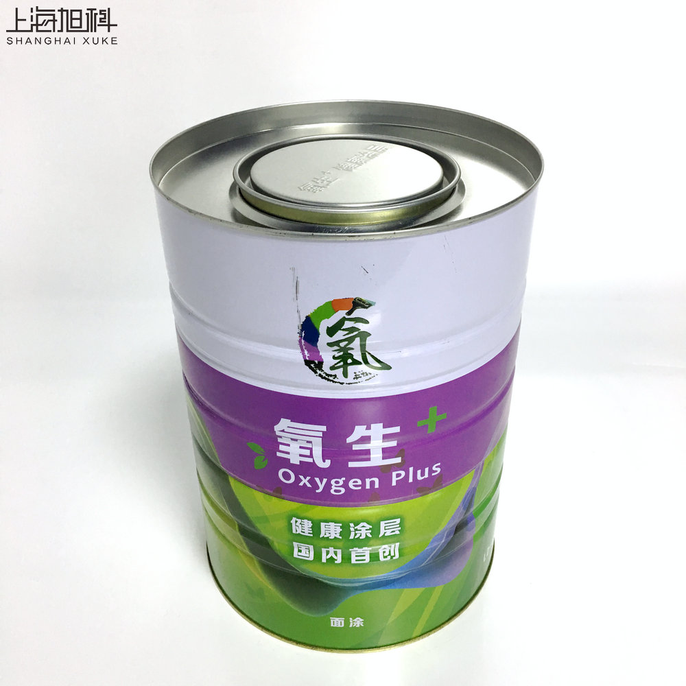 5L涂料罐 油漆化工铁罐 彩印马口铁罐 水性漆 密封大口铁罐图片