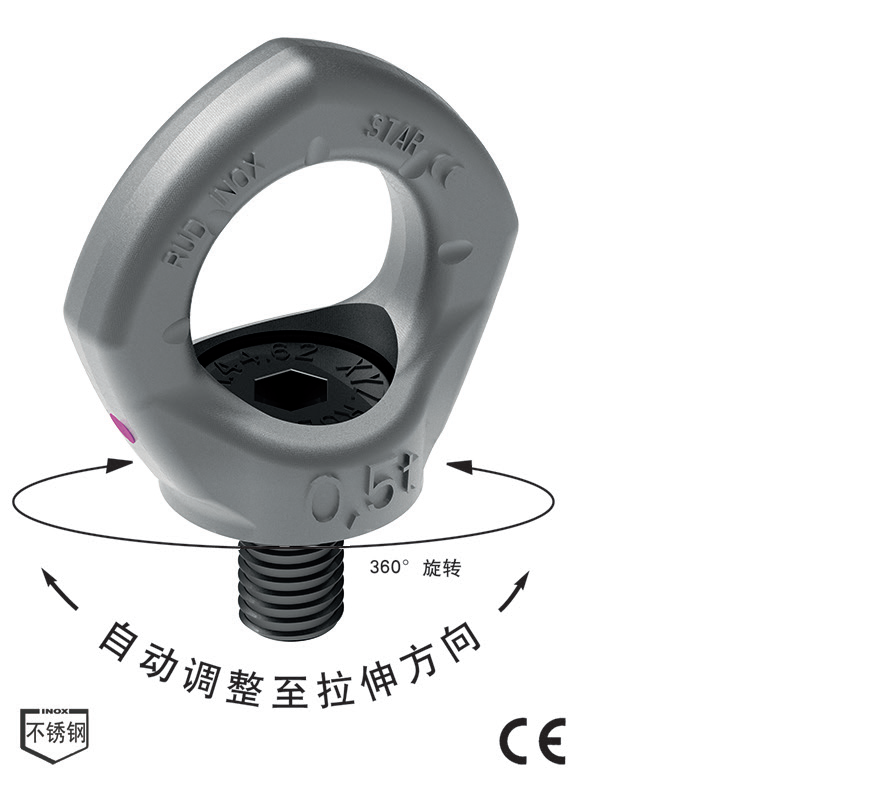 防坠落锚点PSA-INOX-STAR 风电吊环 高空安全吊环M12-M24进口不锈钢吊环