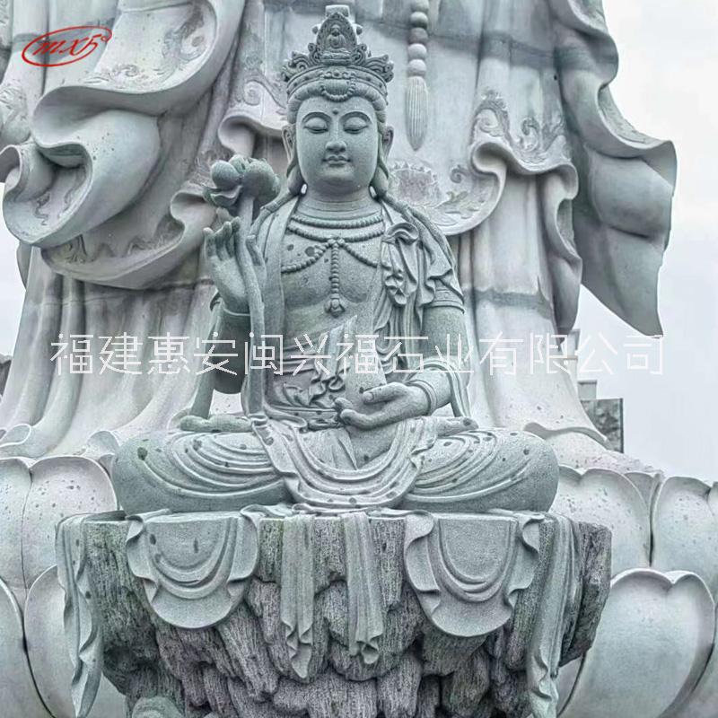 闽兴福石材厂家观音像佛像地藏王像大型石雕菩萨神像雕塑摆件供应