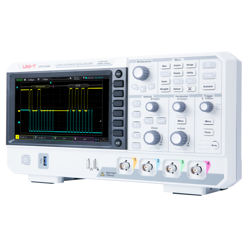 UPO1000X系列数字示波器UPO1104X/1204X/1204X-E现货供应