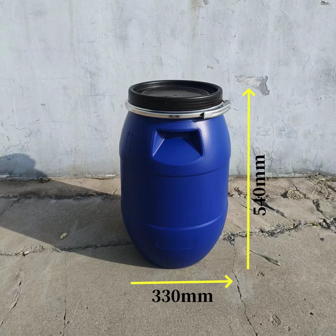 供应30L塑料桶 庆云30升抱箍桶 加厚30升法兰桶