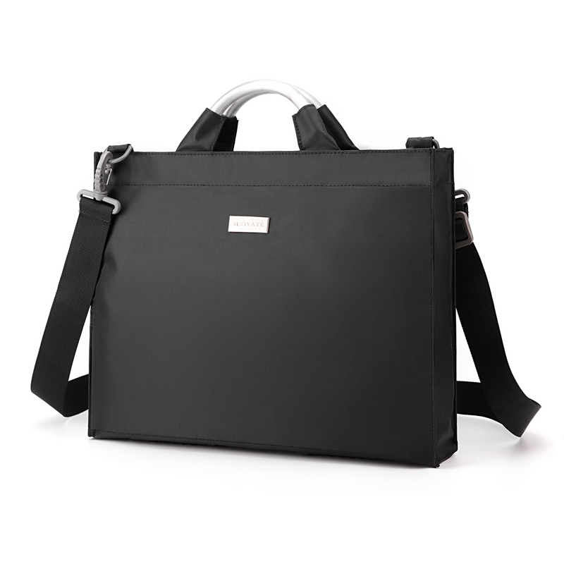 商务手提笔记本电脑包铝把尼龙休闲包潮搭包实用单肩斜挎包