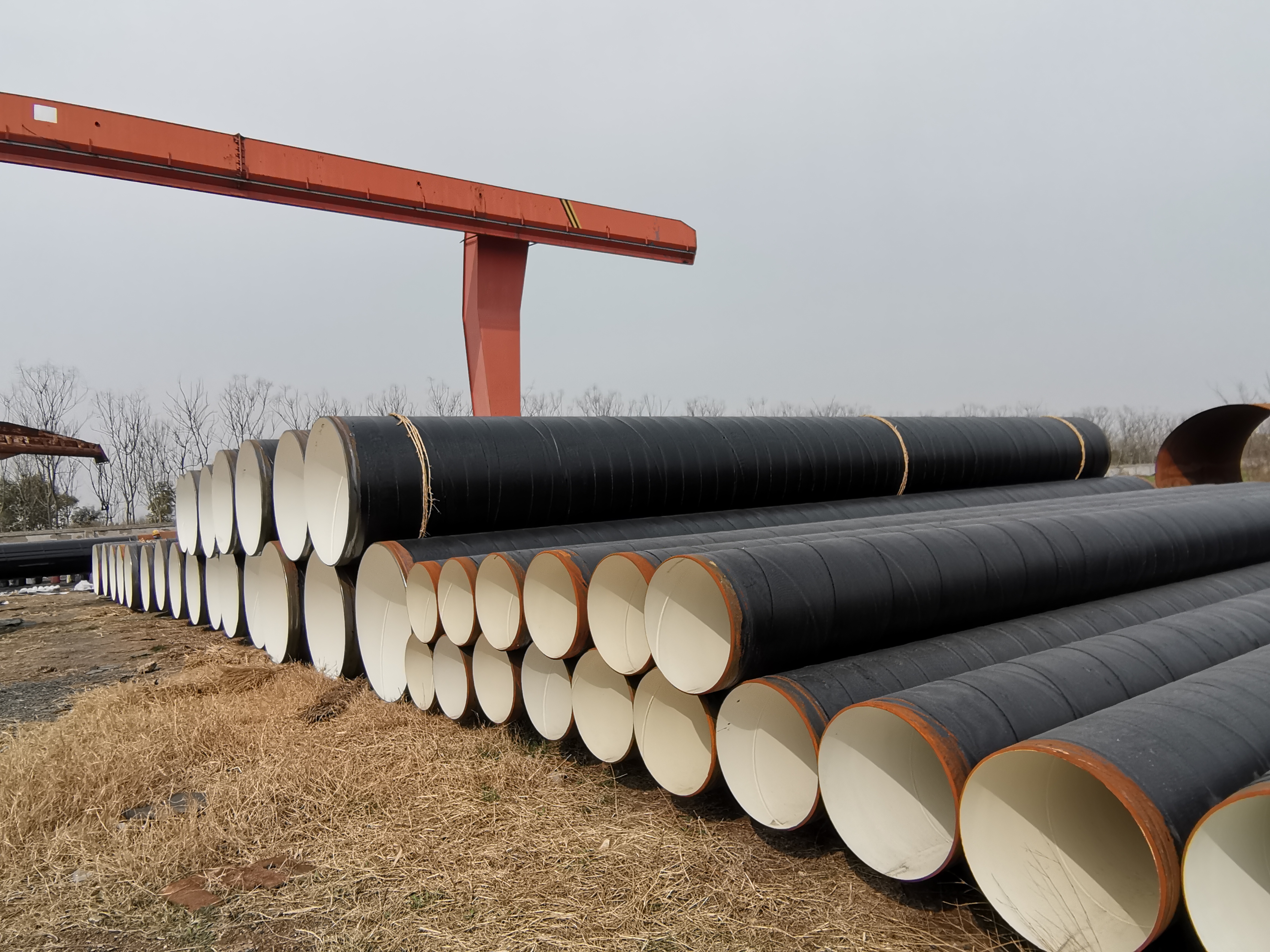 河南螺旋钢管厂家可生产大口径3PE防腐管、涂塑钢管 螺旋管