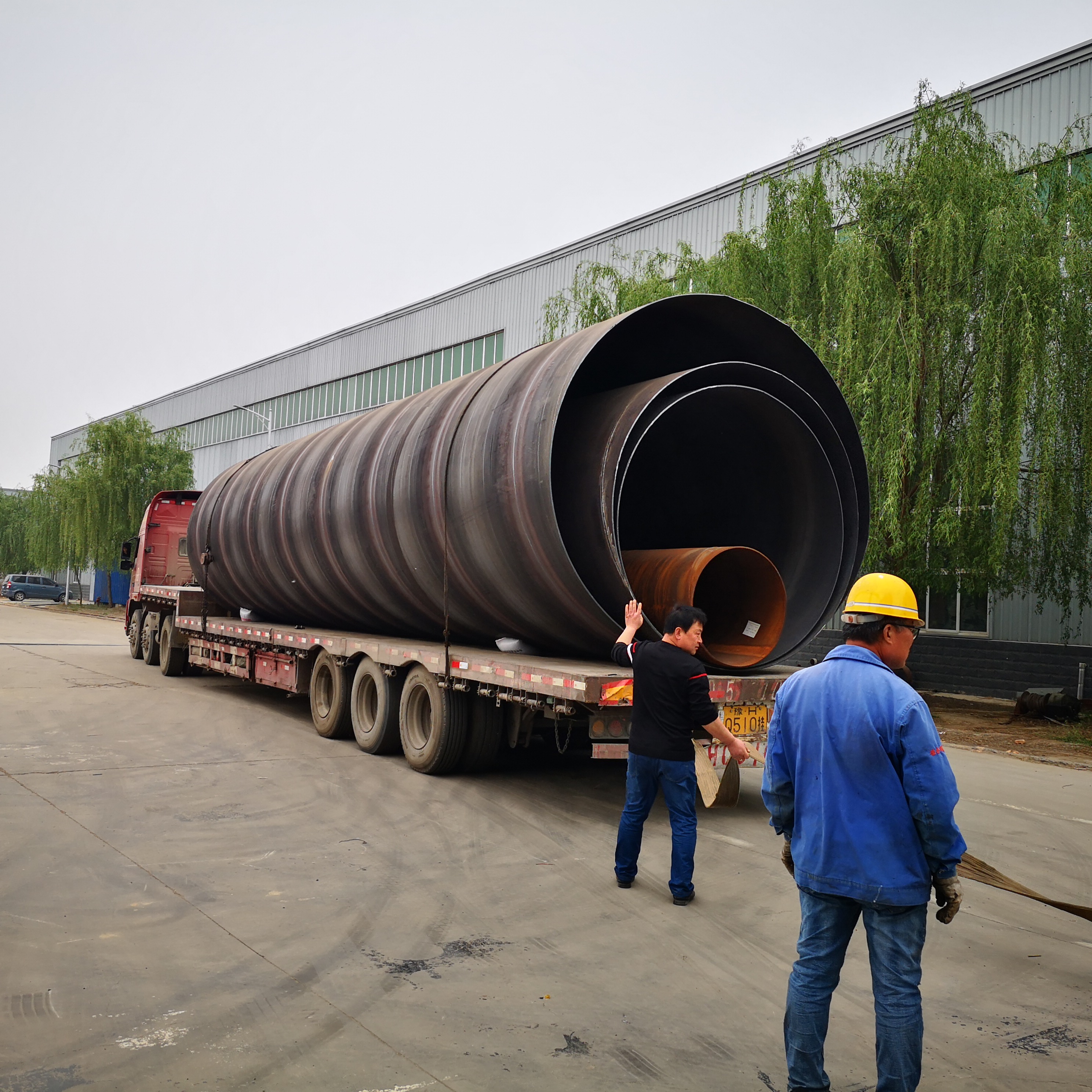 河南螺旋钢管厂家可生产大口径3PE防腐管、涂塑钢管 螺旋管