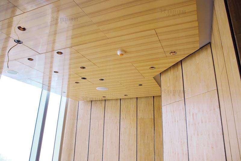 重庆木纹铝单板厂家报价 仿木纹铝单板加工 木纹色热转印幕墙铝单板图片
