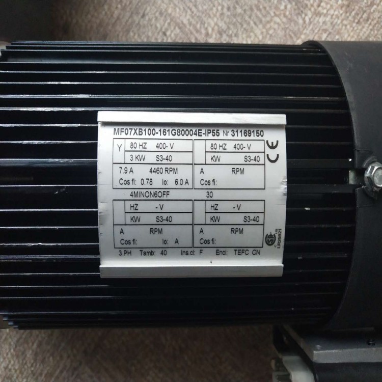 科尼电机MFO7XA200-158F84004E-IP55参数1.5KW图片