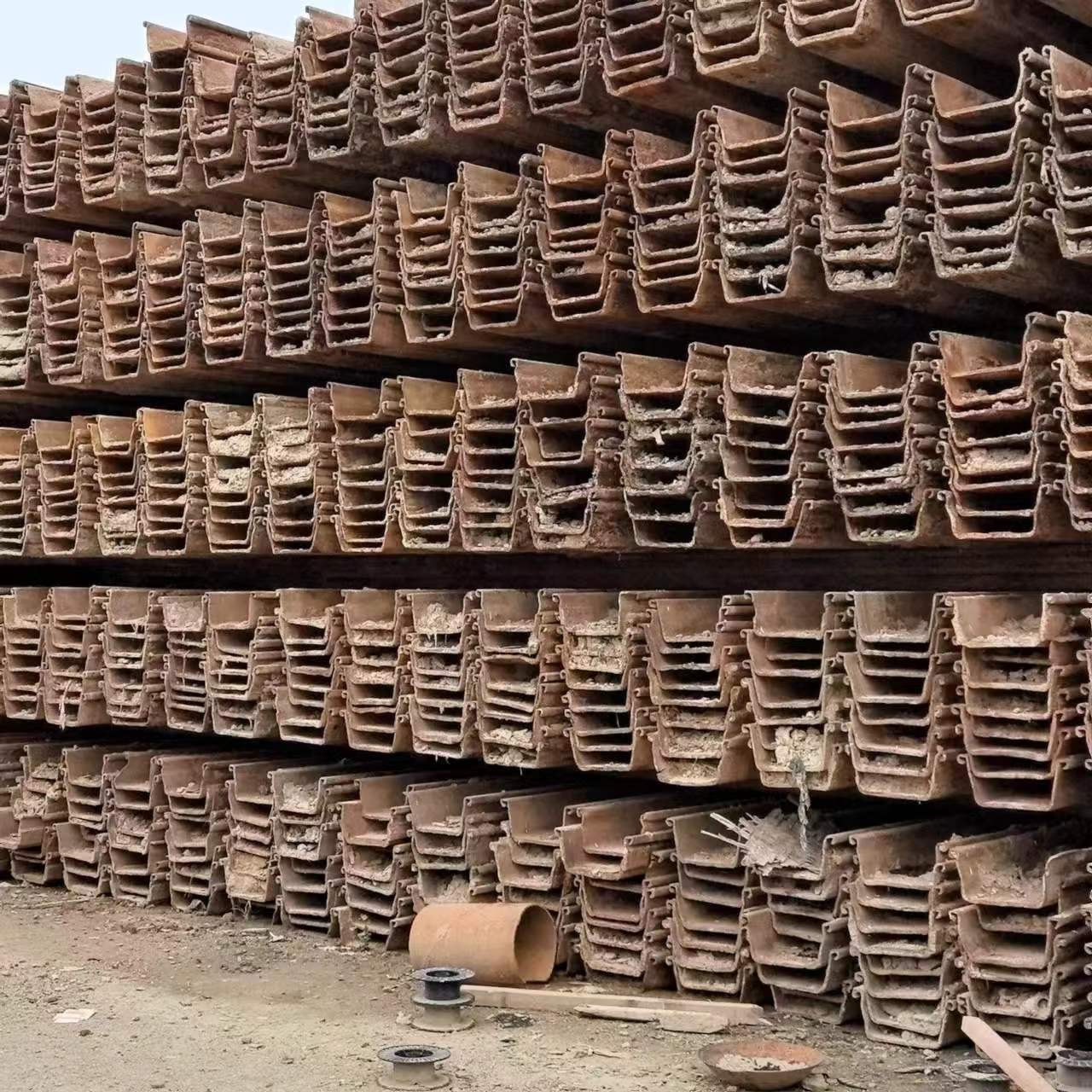 广州附近拉森钢板桩租赁实力公司 钢板桩回收  钢板桩销售厂家 钢板桩图片