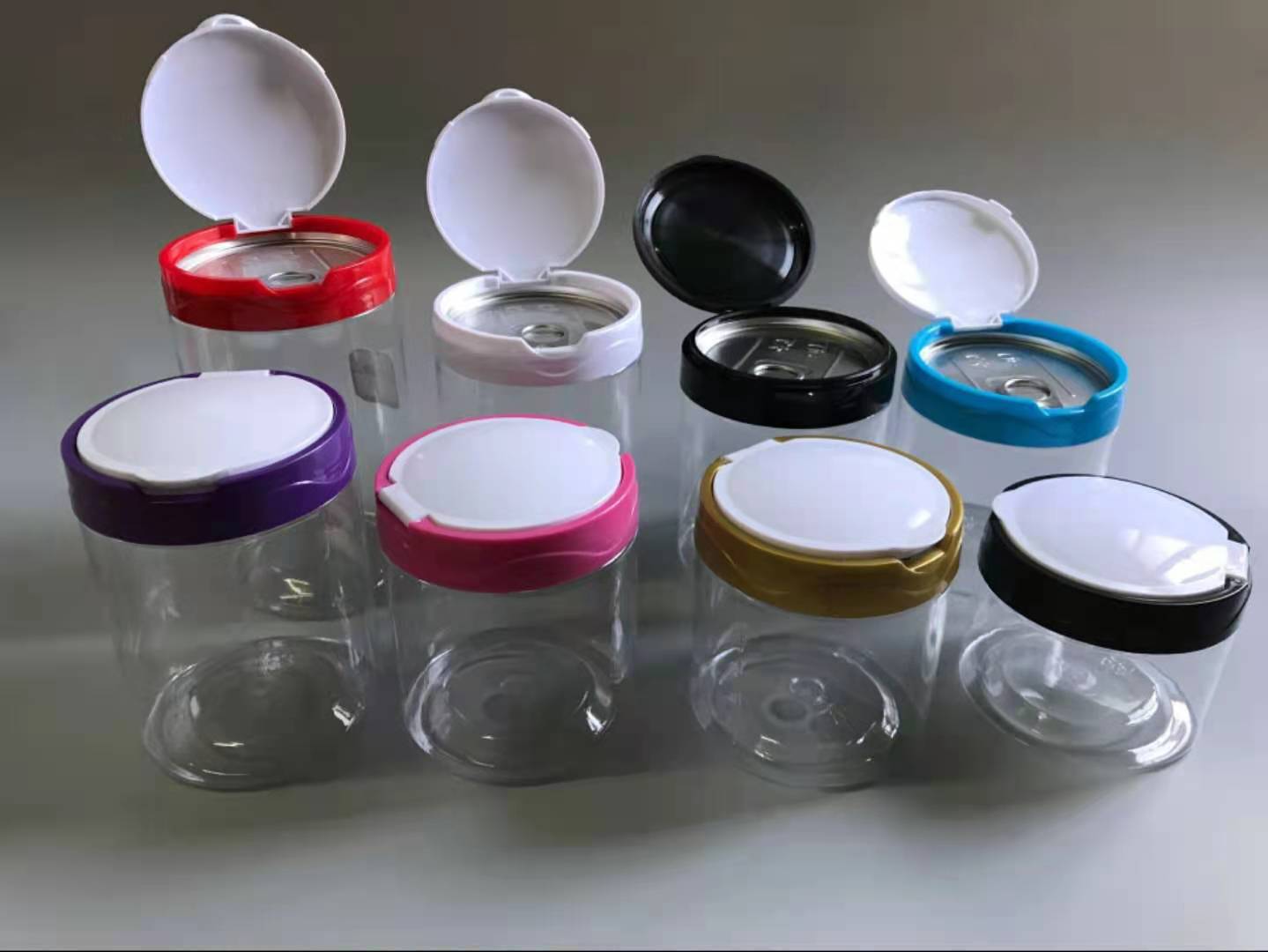 河南食品级PET水晶塑料罐翻盖塑料瓶山东内蒙新疆湖北云南