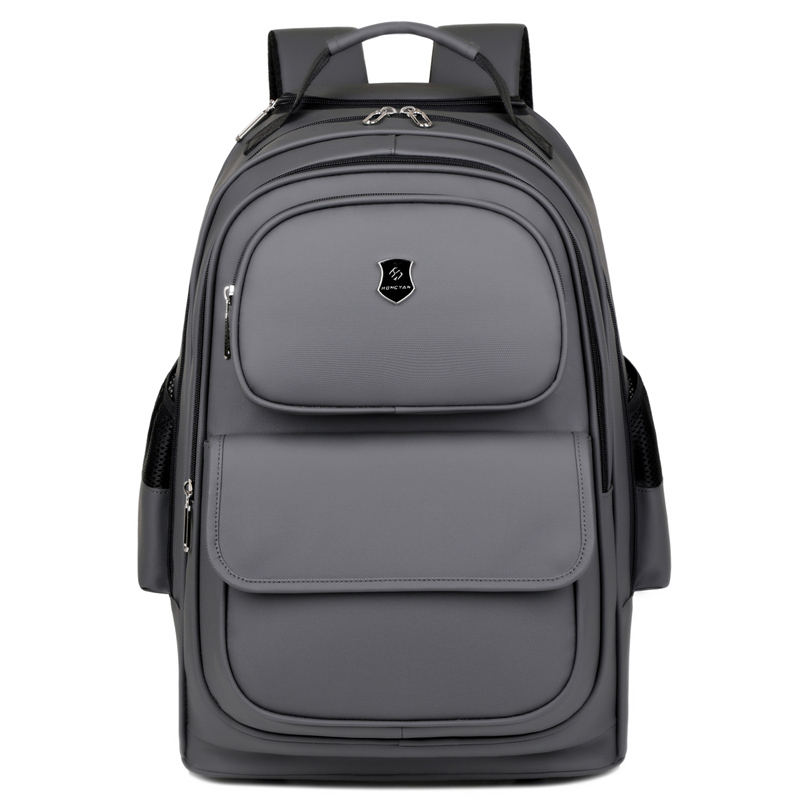 商务休闲双肩包时尚新款拉杆旅行包多层简约纯色笔记本电脑背包