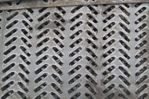 重型锰钢冲孔网 中重型金属筛板 八字形冲孔网